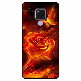 Ốp lưng dành cho Huawei Mate 20 mẫu Hoa Hồng Lửa