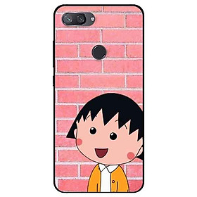 Ốp lưng in cho Xiaomi Mi 8 Lite Mẫu Cô Gái Nơ Đỏ