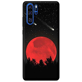 Ốp lưng in cho Huawei P30 Pro Mặt Trăng Đỏ - Hàng chính hãng