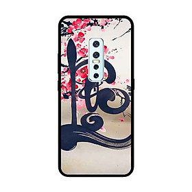 Ốp Lưng in cho Vivo V17 Pro Mẫu Thư Pháp LỘC Nền Anh Đào - Hàng Chính Hãng