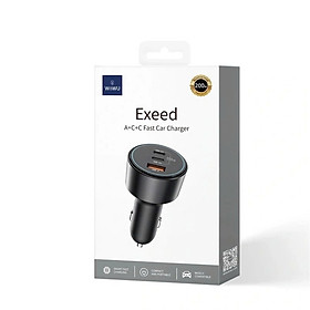 Bộ Sạc Điện Thoại Trên Ô Tô Wi WU Exeed 200W QC+PD Wi-QC026 - Hàng Chính Hãng