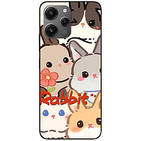 Ốp lưng cho Xiaomi Redmi 12 4G - Redmi Note 12 4G - Redmi Note 12 Pro 4G - 12 Pro 5G - Năm Chú Thỏ - Hàng Chính Hãng