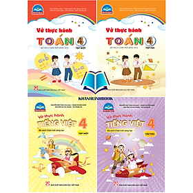 Sách - Combo 4c Vở thực hành Toán + Tiếng Việt 4 (Bộ chân trời sáng tạo )