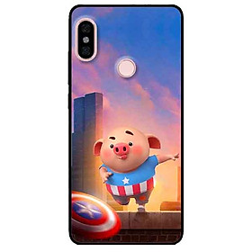 Ốp lưng in cho Xiaomi Redmi Note 6 Pro Mẫu Heo CAP