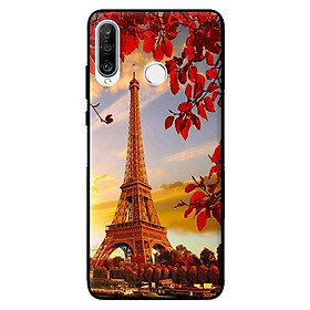 Ốp lưng in cho Huawei P30 Lite Tháp Eiffel Hoàng Hôn - Hàng chính hãng