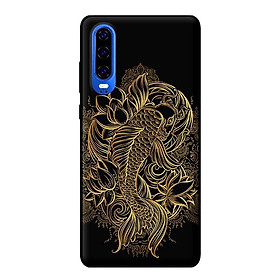 Ốp lưng in cho Huawei P30 mẫu Chép Vàng Trên - Hàng chính hãng