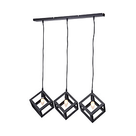 Combo 3 đèn thả trần trang trí TRIOZA chao đèn khối vuông và dây treo bằng kim loại | Index Living Mall -  Phân phối độc quyền tại Việt Nam