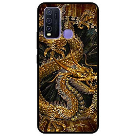 Ốp lưng dành cho Vivo Y30 - Y30i - Y50 mẫu Rồng Nền Đen
