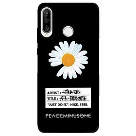Ốp lưng in cho Huawei P30 Lite Mẫu Cúc To Có Nhãn