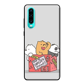Ốp in cho Huawei P30 3 Chú Gấu 2 - Hàng chính hãng
