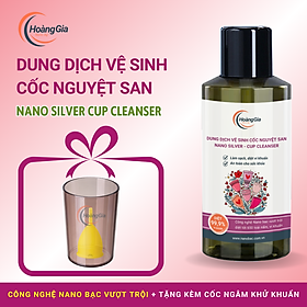 Dung Dịch Vệ Sinh Cốc Nguyệt San Nano Bạc - Làm Sạch, Khử Khuẩn Dịu Nhẹ & An Toàn, Không Kích Ứng