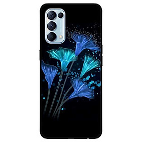Ốp lưng dành cho Oppo Reno 5 mẫu Hoa Đêm Xanh