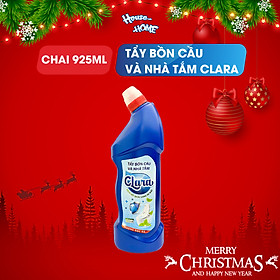 Nước tẩy rửa bồn cầu và nhà tắm Clara hương bạc hà chai 925ml