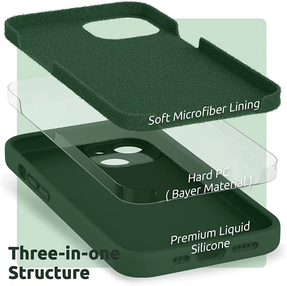 Ốp lưng silicon case cho iPhone 13 Mini chống bám bẩn mặt lưng siêu mềm mịn, có gờ bảo vệ camera - hàng nhập khẩu