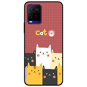 Ốp lưng dành cho Vivo Y21 - Vivo Y21s mẫu Mèo Nâu