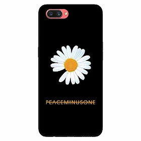 Ốp lưng in cho Realme C1 Mẫu Cúc To Nền Đen