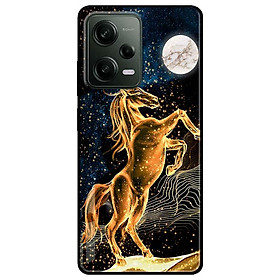 Ốp lưng cho Redmi Note 11 4G - Redmi Note 12 - Redmi Note 12 Pro - Redmi Note 12 Pro 5G - Chú Ngựa Vàng - Hàng Chính Hãng