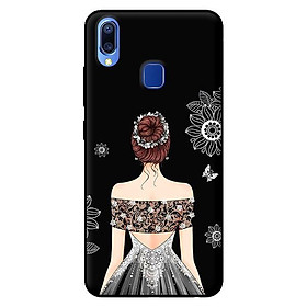 Ốp in cho Vivo Y91 Cô Gái Váy Xám - Hàng chính hãng