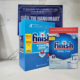 Combo Finish : Viên rửa bát Finish All in one 90 + Muối Finish 1,5kg