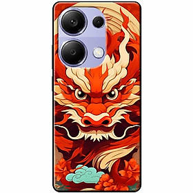 Ốp lưng Redmi 9T - 13C - 13 4G - Redmi Note 13 4G - Note 13 Pro 4G - Note 13 Pro 5G - Rồng Đỏ - Hàng Chính Hãng