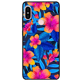 Ốp lưng in cho Xiaomi Redmi Note 5 Pro Mẫu Hoa Lá Xanh
