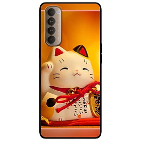 Ốp lưng dành cho Oppo Reno 4 Pro mẫu Mèo May Mắn 10