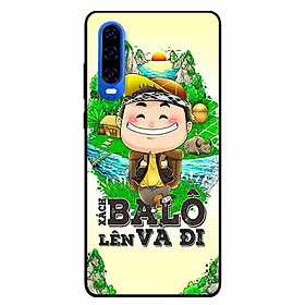 Ốp lưng in cho Huawei P30 Mẫu Xách Balo Lên Nam