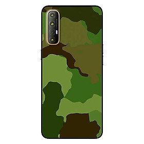 Ốp lưng dành cho Oppo Reno 3 Pro mẫu Camo Xanh Quân Đội