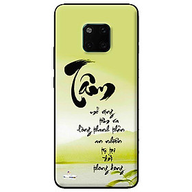 Ốp lưng in cho Huawei Mate 20 Pro mẫu Tâm - Hàng chính hãng