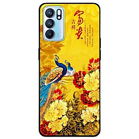 Ốp lưng dành cho Oppo Reno 6 - Reno 6 Z mẫu Công Và Hoa