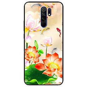 Ốp lưng dành cho Xiaomi Redmi 9 mẫu Sen Đỏ Và Koi