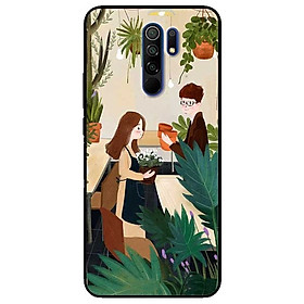 Ốp lưng dành cho Xiaomi Redmi 9 mẫu Cặp Đôi Bán Hoa