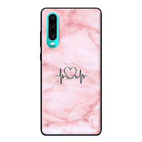 Ốp in cho Huawei P30 Đá Hồng - Hàng chính hãng