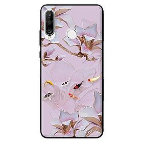 Ốp lưng in cho Huawei P30 Lite Tranh Hoa Và Cá - Hàng chính hãng