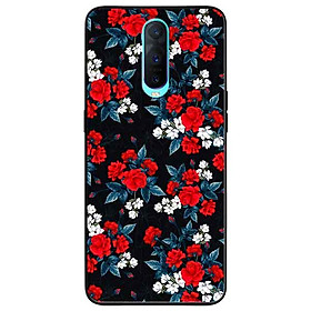 Ốp lưng in cho Oppo R17 Pro Mẫu Hồng Đỏ Nền Đen