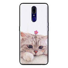 Ốp in cho Oppo F11 Mèo Buồn - Hàng chính hãng