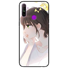 Ốp lưng dành cho Realme C3 mẫu Cô Gái Mắt Xanh