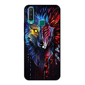 Ốp Lưng in cho Vivo Y12 Mẫu Sói Nhiều Màu - Hàng Chính Hãng