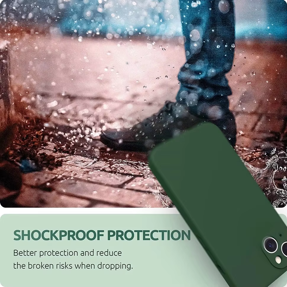 Ốp lưng silicon case cho iPhone 13 Mini chống bám bẩn mặt lưng siêu mềm mịn, có gờ bảo vệ camera - hàng nhập khẩu
