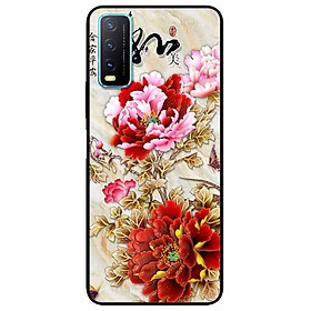 Ốp lưng dành cho Vivo Y20 - Y20s - Y12s mẫu Mẫu Đơn Đỏ Hồng