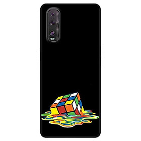 Ốp lưng dành cho Oppo Find X2 mẫu Rubik Màu Nước