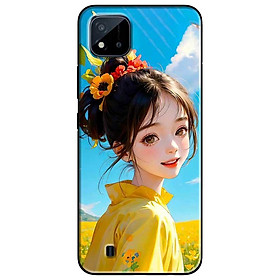 Ốp lưng cho Oppo Realme 10 - C11 2021 - C65 4G - C67 - C20 - Poco X6 5G - Thiếu Nữ Xinh Áo Vàng - Hàng Chính Hãng