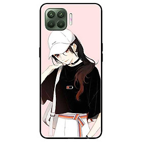Ốp lưng dành cho Oppo A93 - F17 Pro mẫu Cô Gái Đội Nón