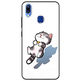 Ốp lưng in cho Vivo Y91/Y91i/Y95 Mẫu Mèo Sọc