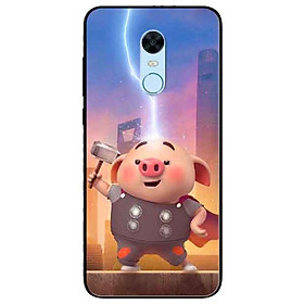 Ốp lưng in cho Xiaomi Redmi 5 Mẫu Heo Tho