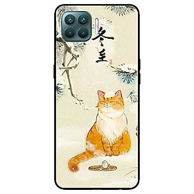 Ốp lưng dành cho Oppo A93 - F17 Pro mẫu Mèo Uống Trà