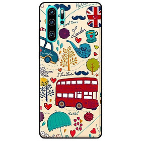 Ốp in cho Huawei P30 Pro Họa Tiết Xe Buýt - Hàng chính hãng