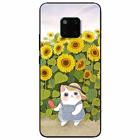 Ốp lưng dành cho Huawei Mate 20 Pro mẫu Mèo Mập Hướng Dương