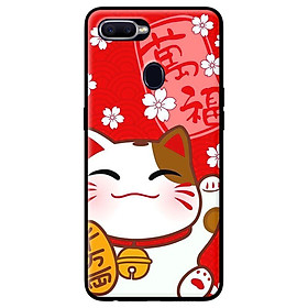 Ốp in cho Oppo A7 Mèo Cười - Hàng chính hãng