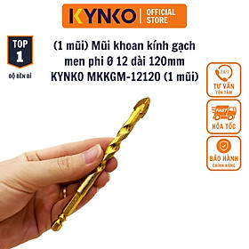 (HỘP 5 MŨI) MŨI KHOAN KÍNH - GẠCH MEN 4 CẠNH, CHÂN LỤC GIÁC KYNKO MKKGM- 12120 CHÍNH HÃNG GIÁ TỐT đường kính phi 12mm